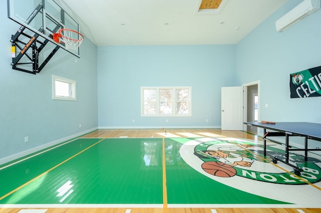 view of sport court with a wealth of natural light