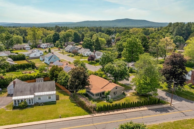 16 Sheldon Ave, Easthampton, MA 01027 - aerial view of residential area with a mountain backdrop