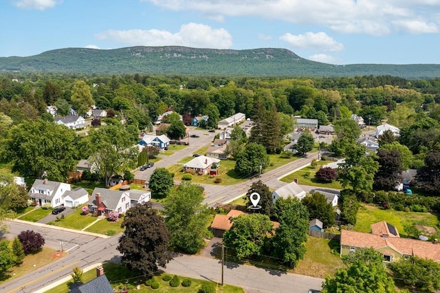 16 Sheldon Ave, Easthampton, MA 01027 - aerial view of residential area featuring a mountain backdrop