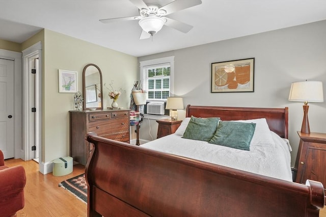 6 Lous Dr, Dudley, MA 01571 - bedroom with wood finished floors, ceiling fan, and cooling unit