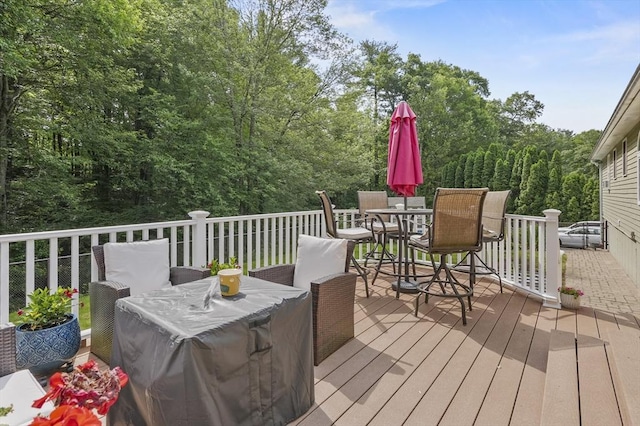 6 Lous Dr, Dudley, MA 01571 - deck with outdoor dining space