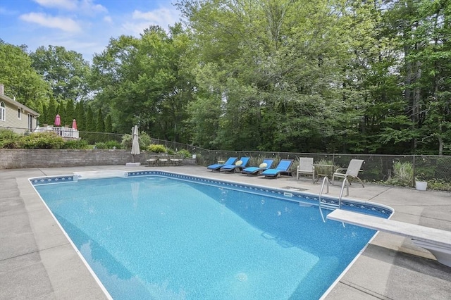 6 Lous Dr, Dudley, MA 01571 - view of swimming pool with a patio and a diving board