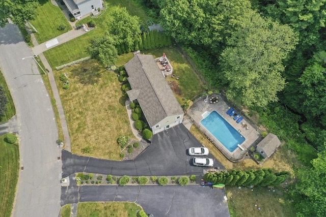 6 Lous Dr, Dudley, MA 01571 - bird's eye view of a pool area