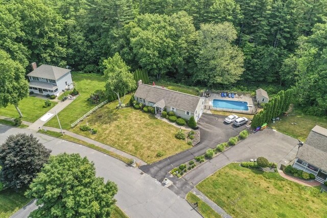 6 Lous Dr, Dudley, MA 01571 - drone / aerial view of a pool