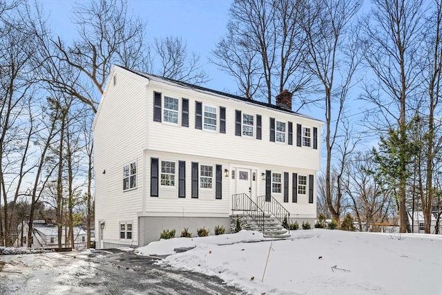 view of colonial-style house