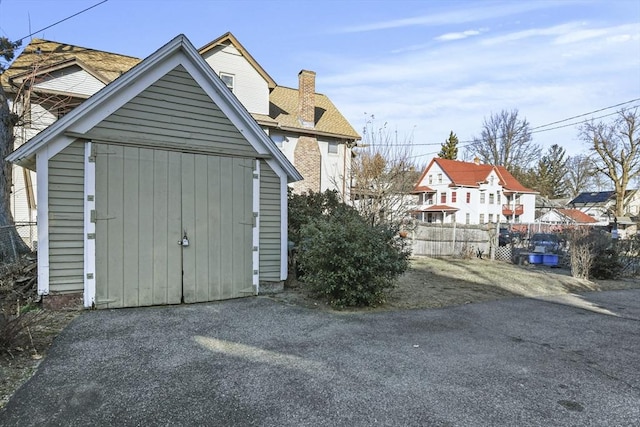 view of outbuilding