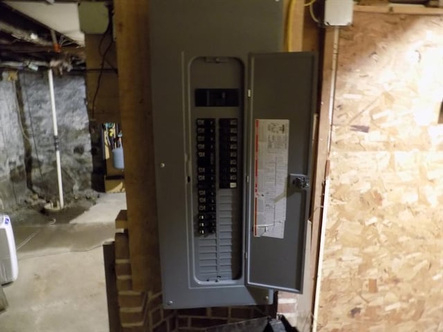 utility room with electric panel
