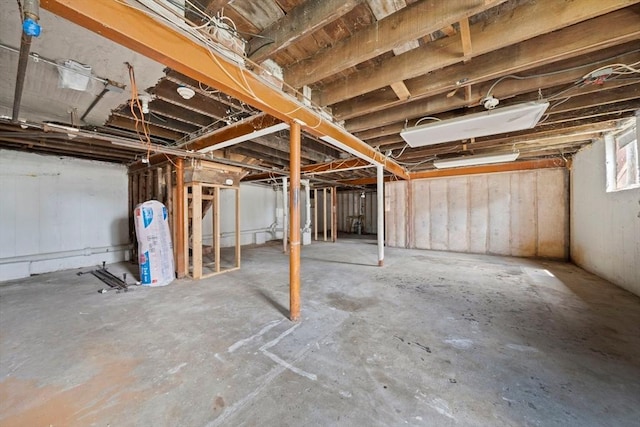 view of basement