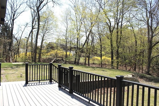 6 Lovis Ave, Wakefield, MA 01880 - wooden terrace with a yard