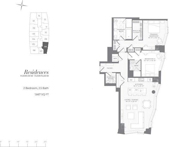 240 Devonshire St Unit 3708, Boston, MA 02110 - home floor plan