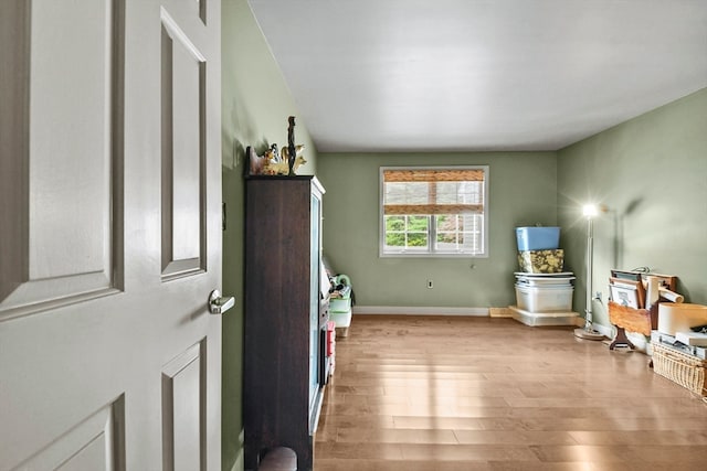 interior space featuring light hardwood / wood-style floors