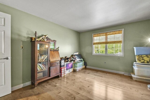 interior space with light wood-type flooring