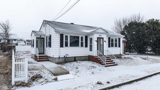 view of front of home