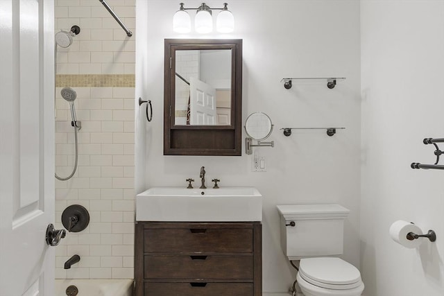 150 Moody St Unit 34, Waltham, MA 02453 - full bathroom featuring toilet, vanity, and shower / tub combination