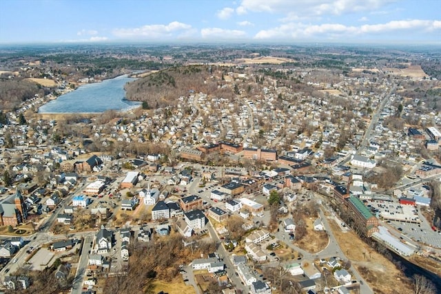 37 Millyard Unit 206, Amesbury, MA 01913 - aerial overview of property's location featuring a nearby body of water