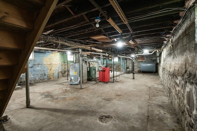 30 Partridge Ave, Somerville, MA 02145 - below grade area with heating fuel and water heater
