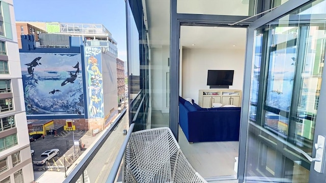 view of balcony