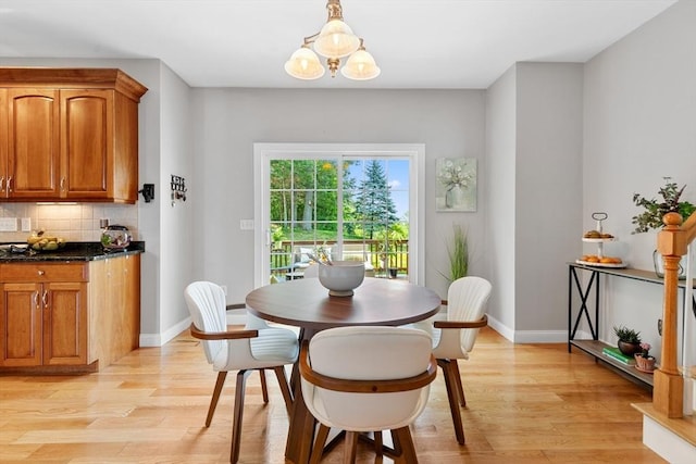 20 Hillside Dr, Georgetown, MA 01833 - dining space featuring a chandelier and light wood-style floors