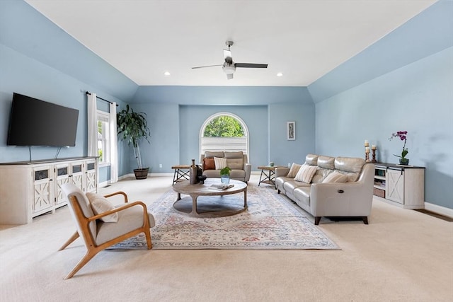 20 Hillside Dr, Georgetown, MA 01833 - living area featuring carpet flooring and ceiling fan