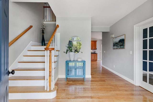 20 Hillside Dr, Georgetown, MA 01833 - stairway with wood finished floors and baseboards