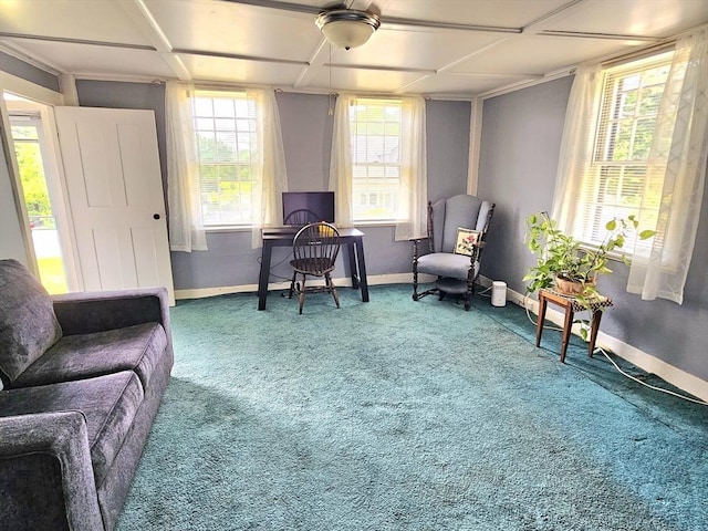 4 Randall Rd, Mattapoisett, MA 02739 - living area with carpet flooring and baseboards