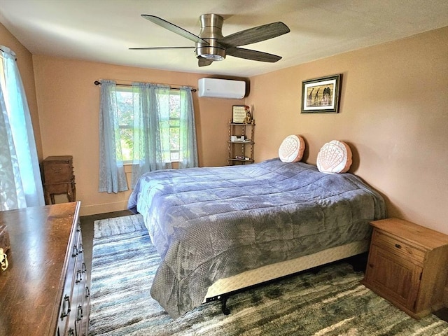 4 Randall Rd, Mattapoisett, MA 02739 - bedroom featuring a wall mounted AC and ceiling fan