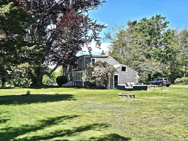 4 Randall Rd, Mattapoisett, MA 02739 - view of green lawn featuring outdoor lounge area