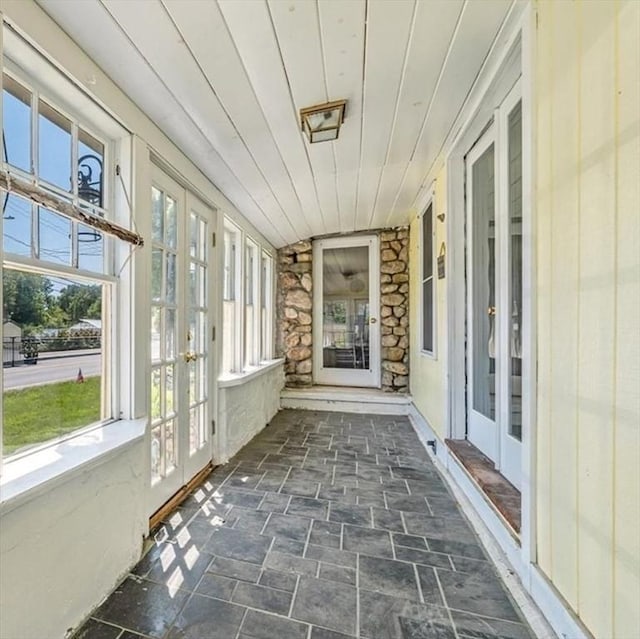 127 Main St, Norwell, MA 02061 - unfurnished sunroom with french doors and healthy amount of natural light