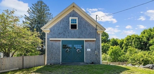 127 Main St, Norwell, MA 02061 - view of side of property featuring an outdoor structure
