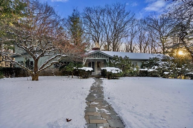 view of bungalow-style house