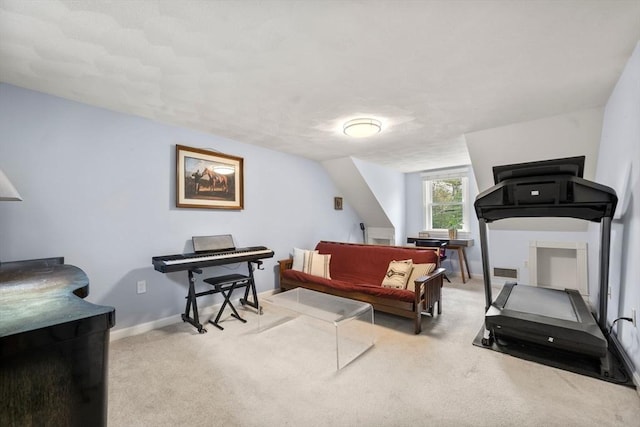 271 Haverhill St, North Reading, MA 01864 - living area featuring carpet and baseboards