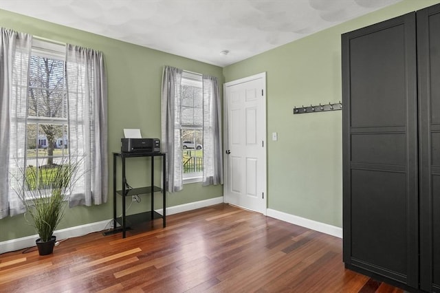15 Whitewood Cir, Amesbury, MA 01913 - interior space with baseboards and dark wood-style floors