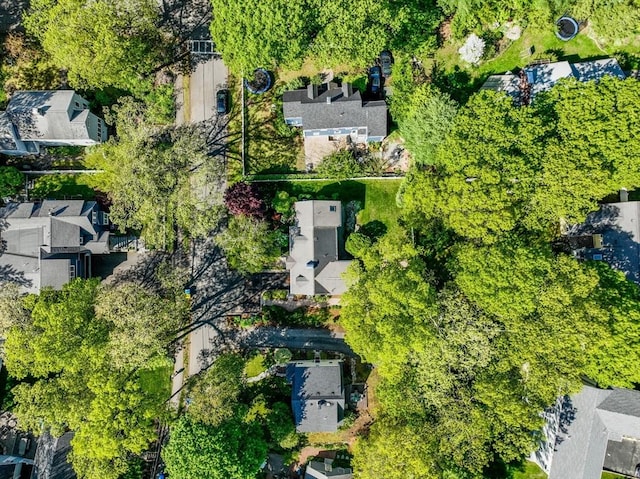 aerial view of residential area