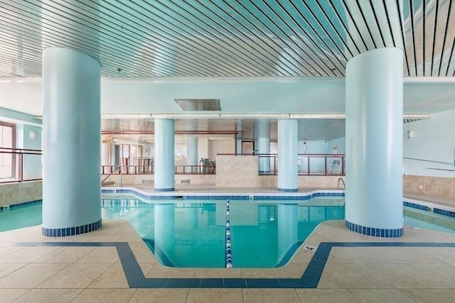 350 Revere Beach Blvd Unit 4P, Revere, MA 02151 - indoor pool featuring a patio