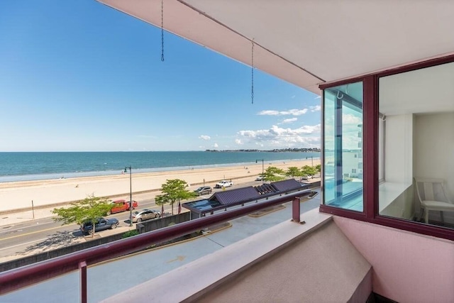 350 Revere Beach Blvd Unit 4P, Revere, MA 02151 - balcony featuring view of water and beach