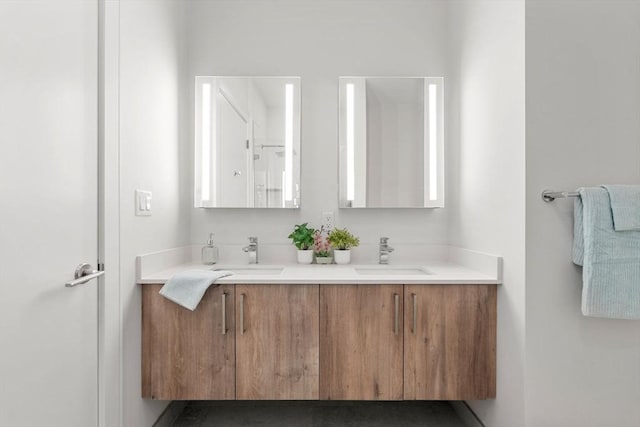 bathroom with vanity