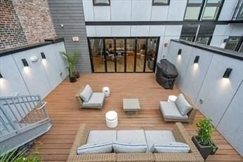 exterior space with outdoor lounge area