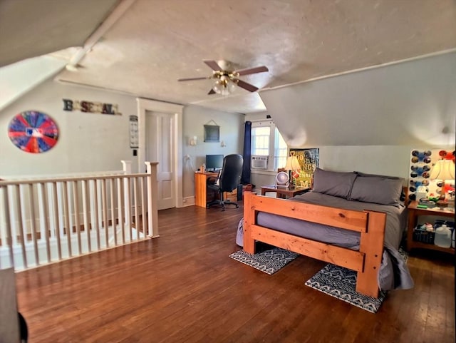 6 Cleveland Ave, Westfield, MA 01085 - bedroom featuring cooling unit, hardwood / wood-style flooring, and lofted ceiling