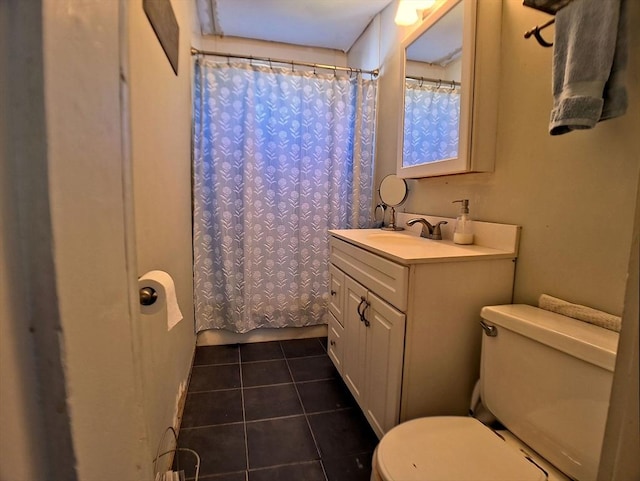 6 Cleveland Ave, Westfield, MA 01085 - full bath featuring tile patterned floors, vanity, toilet, and shower / tub combo with curtain