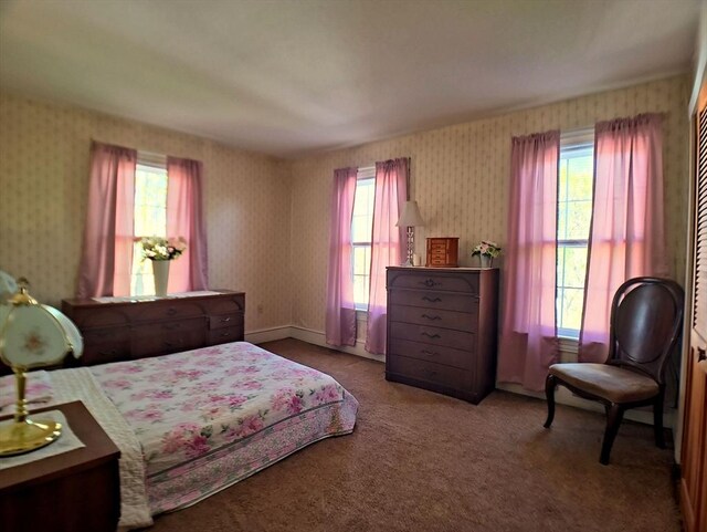 6 Cleveland Ave, Westfield, MA 01085 - bedroom featuring carpet floors and wallpapered walls