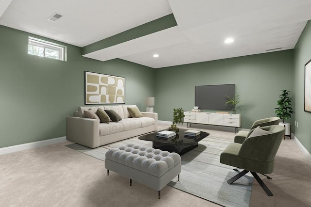 41 Winter Ln Unit 41, Tewksbury, MA 01876 - living room with carpet floors, baseboards, and recessed lighting