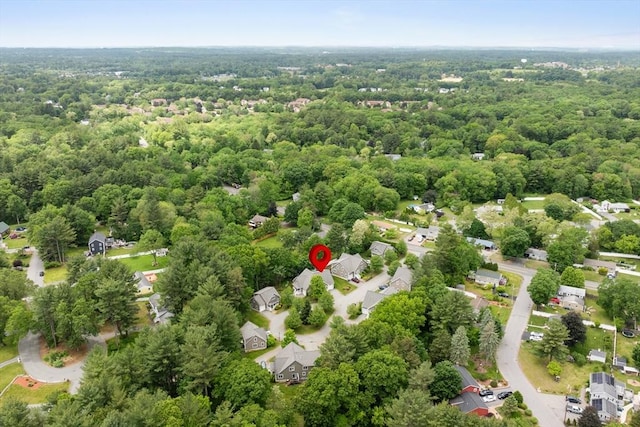 41 Winter Ln Unit 41, Tewksbury, MA 01876 - aerial perspective of suburban area featuring a forest