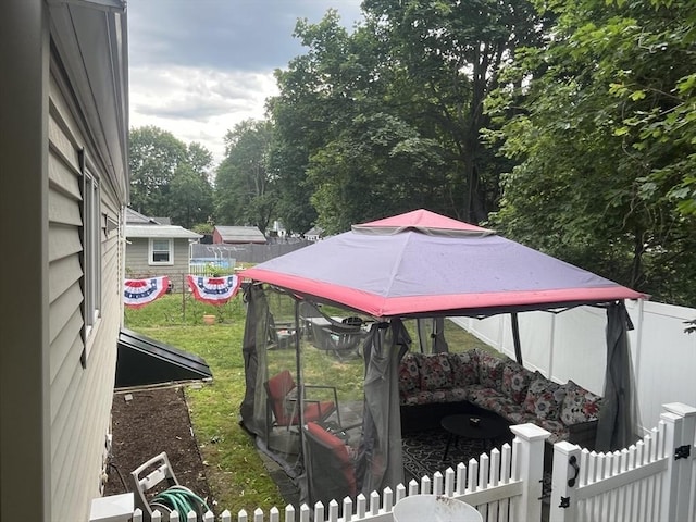 16 Douglas Ave, Beverly, MA 01915 - fenced yard featuring a gazebo