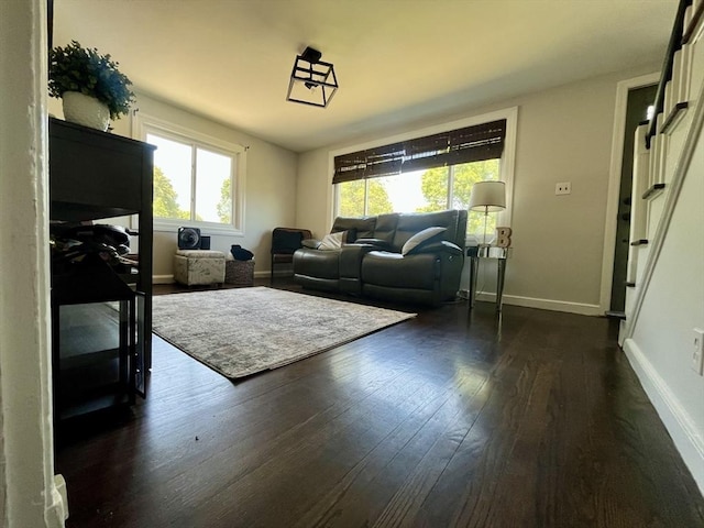 16 Douglas Ave, Beverly, MA 01915 - living room with healthy amount of natural light and dark wood-style floors