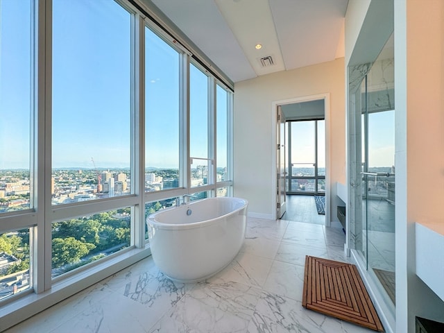 view of sunroom