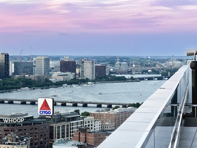 city view featuring a water view