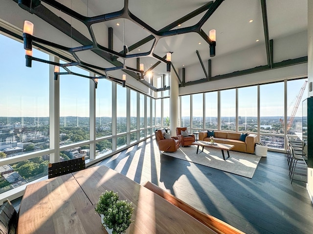 view of sunroom