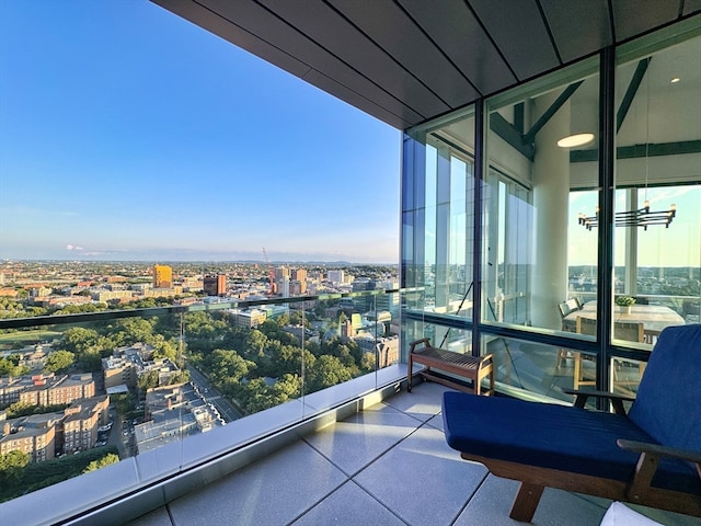 view of balcony