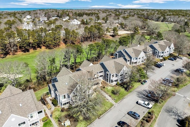 aerial perspective of suburban area