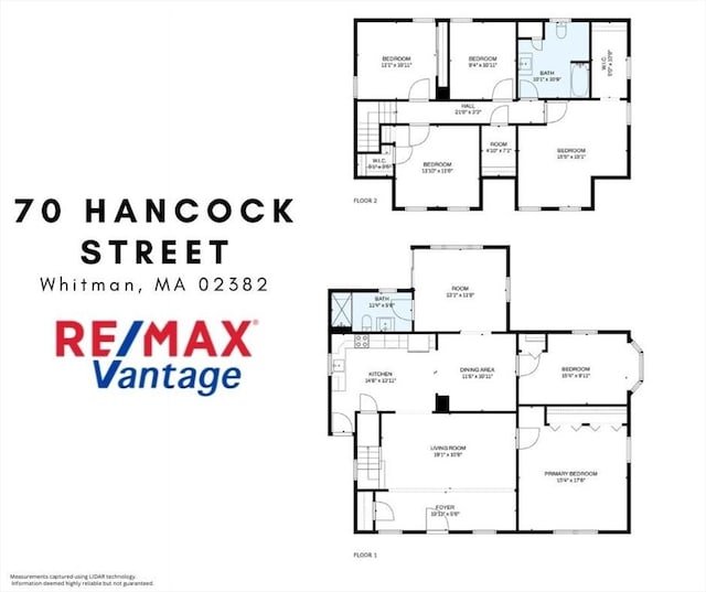 70 Hancock St, Whitman, MA 02382 - view of property floor plan